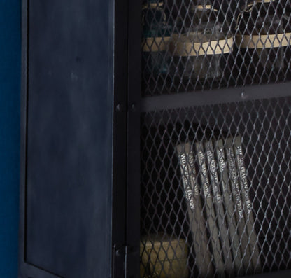 Hanko Industrial Small Black Metal Sideboard 2 Drawers