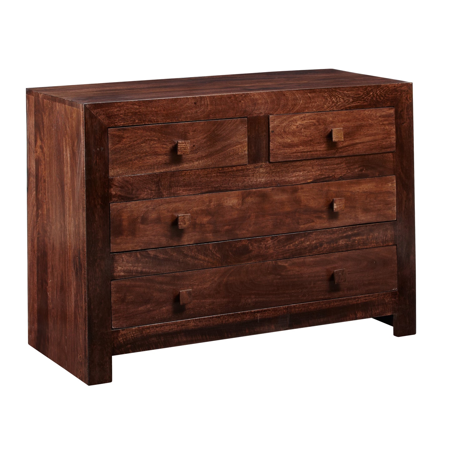 Phuket Dark Mango Wood 4 Drawer Dressing Chest