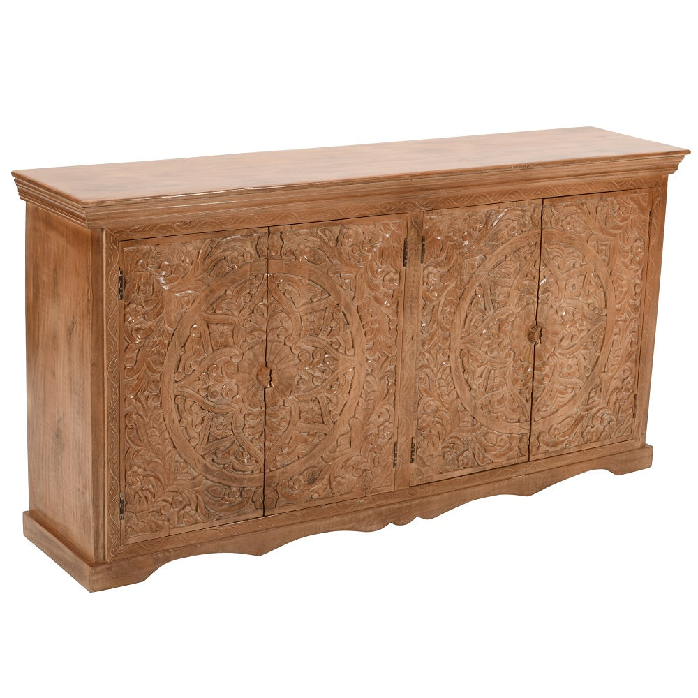 Brighton Large Mango Wood Sideboard with 4 Doors