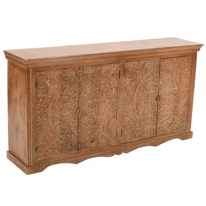 Brighton Large Mango Wood Sideboard with 4 Doors