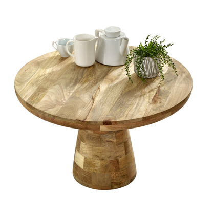 London Natural Mango Wood Mushroom Coffee Table