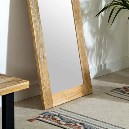 California Large Solid Mango Wood Framed Mirror