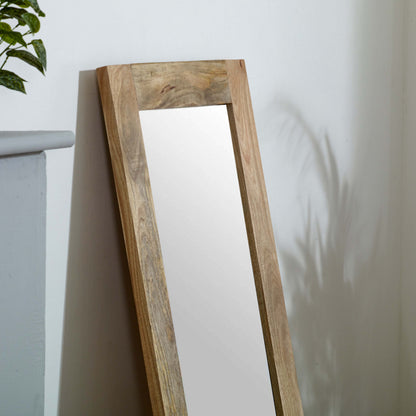 California Large Solid Mango Wood Framed Mirror