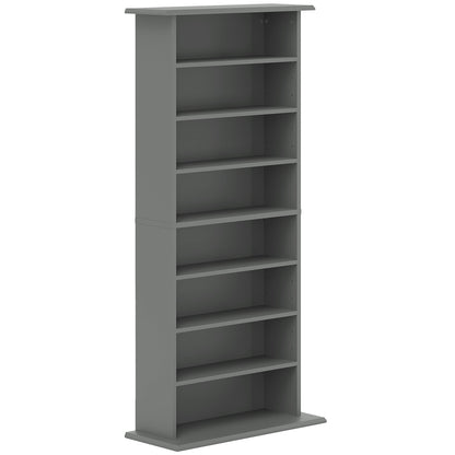 Wood Grey CD Storage Unit With 360 Disc Capacity