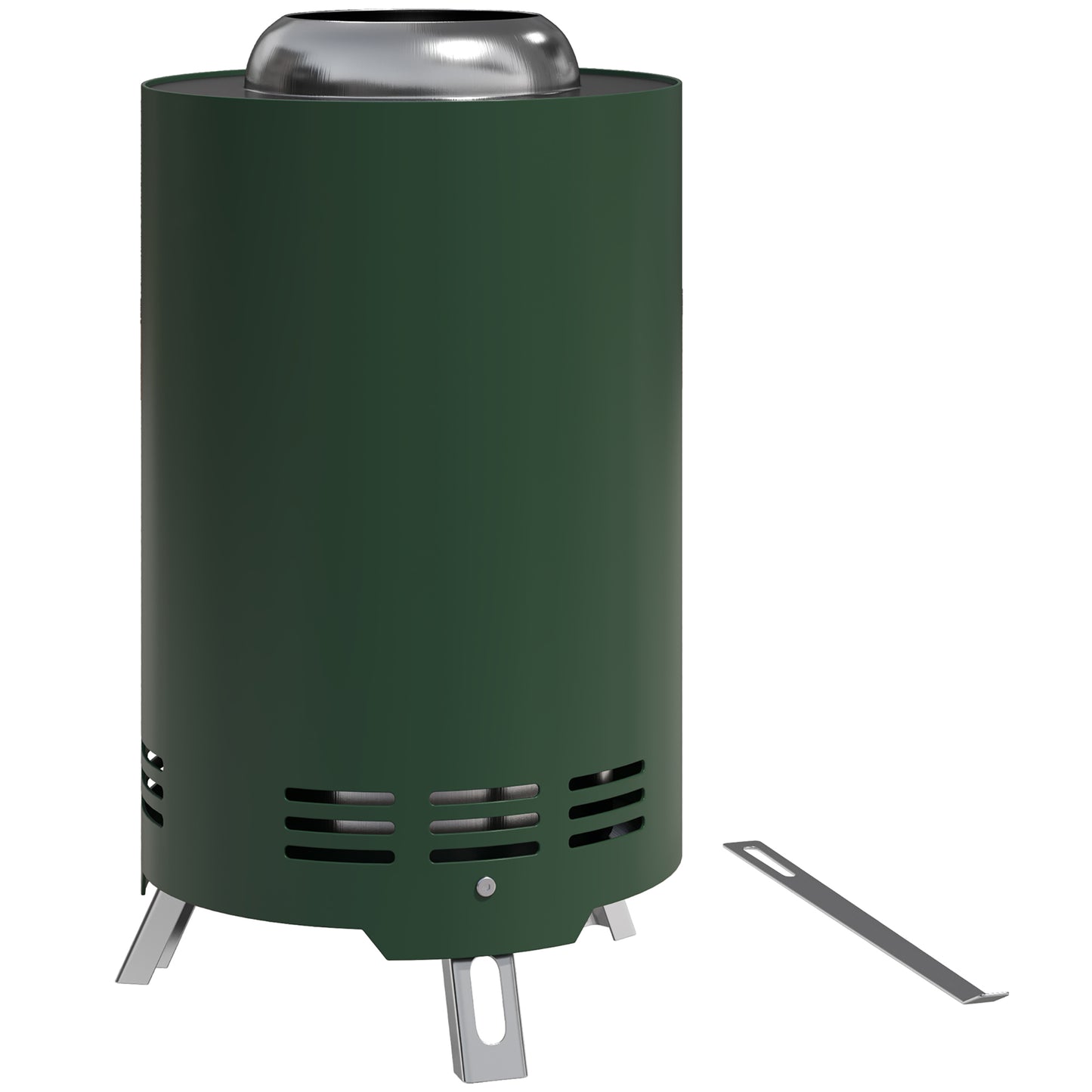 Balatti Small Stainless Steel Green Tabletop Smokeless Fire Pit