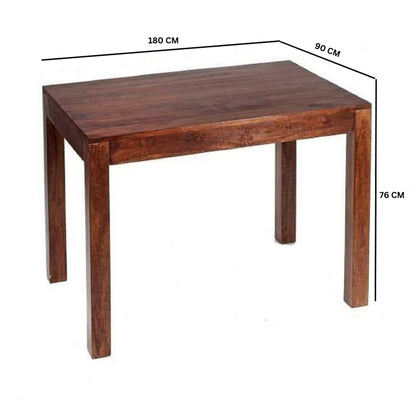 Phuket 180cm Dark Mango Wood Large Dining Table