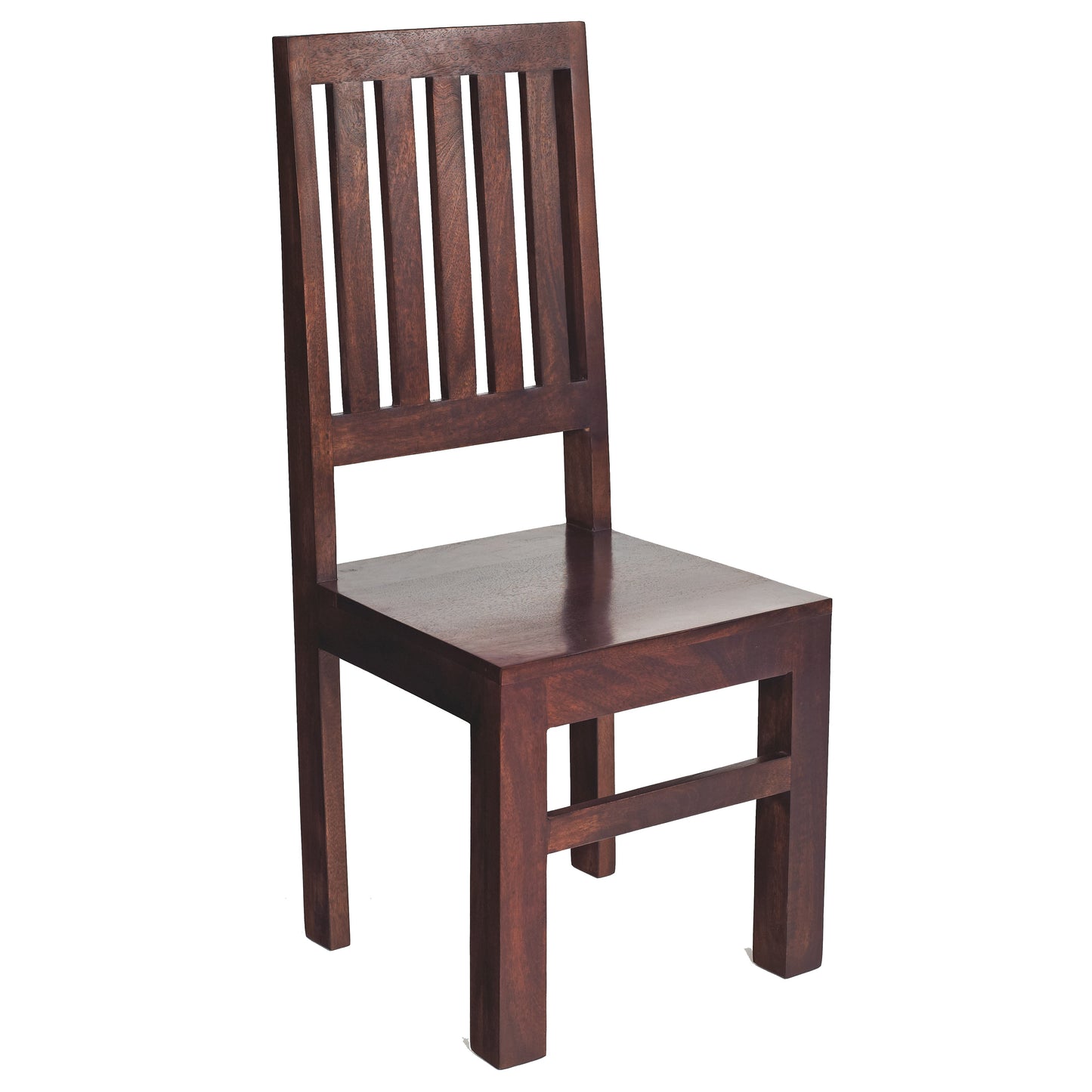 Set of 2 Phuket Dark Mango Wood Slat Back Chairs