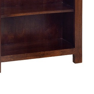 Phuket Dark Mango Wood Large Open 5 Shelf Bookcase