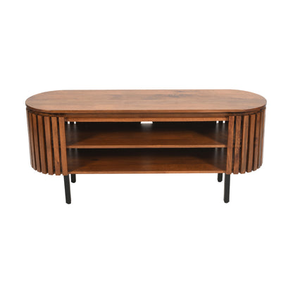 Birmingham Slatted Mango Wood TV Cabinet