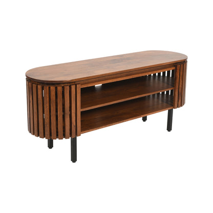 Birmingham Slatted Mango Wood TV Cabinet