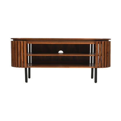 Birmingham Slatted Mango Wood TV Cabinet