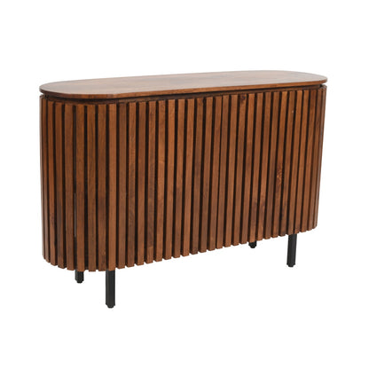 California Slatted Mango Wood Two Door Sideboard
