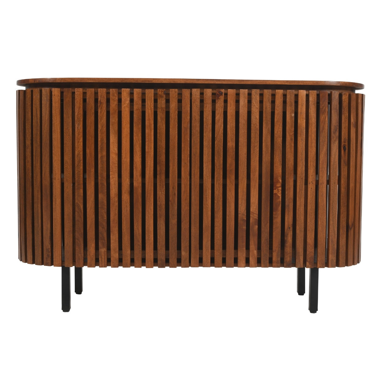 California Slatted Mango Wood Two Door Sideboard