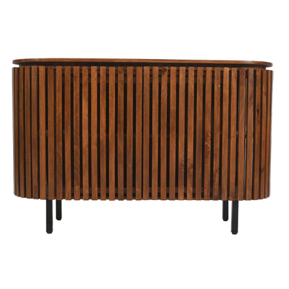 California Slatted Mango Wood Two Door Sideboard