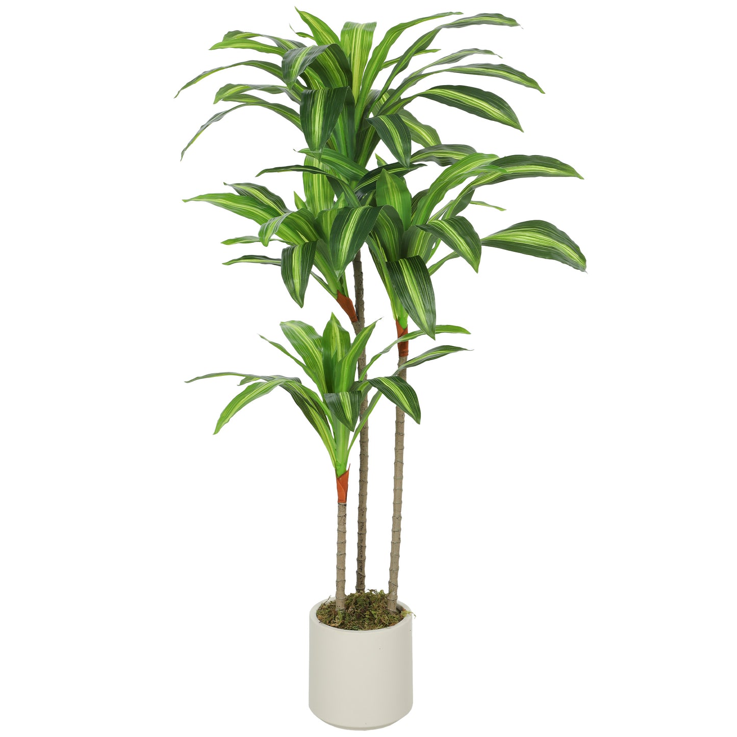 Mivi Artificial Dracaena Style Tree With Flexible Trunks 120cm Green