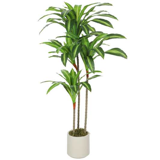 Mivi Artificial Dracaena Style Tree With Flexible Trunks H8 120cm Green