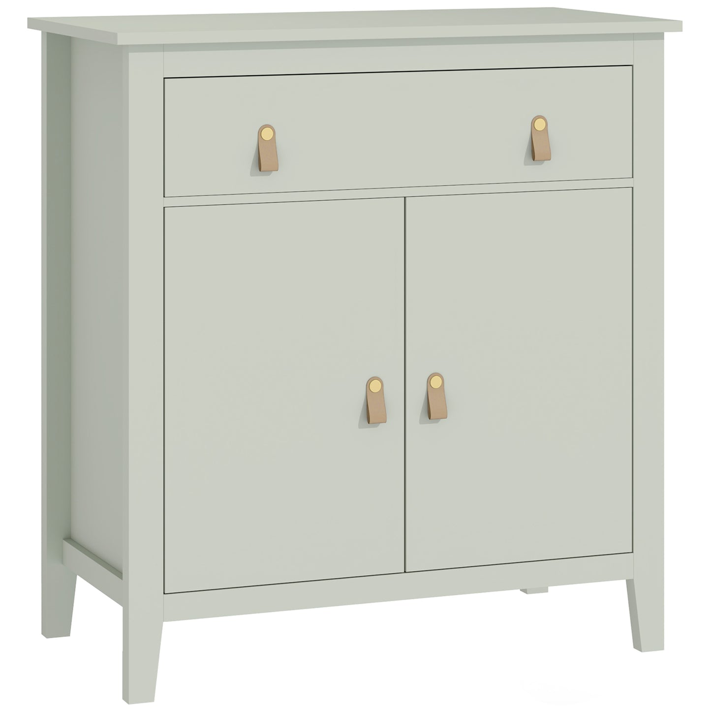 Nova Bafa Light Green and Natural Farmhouse Style Sideboard