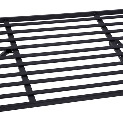 Katoba Metal Black 2 Seater Garden Arch Bench With Trellis For Climbing Plants