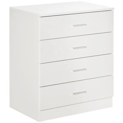 Ziroma Metal And Wood White 4 Drawer Storage Chest