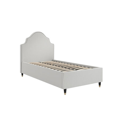 Monterey 3FT Grey Thin Stripe Single Bed