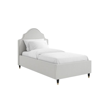 Monterey 3FT Grey Thin Stripe Single Bed