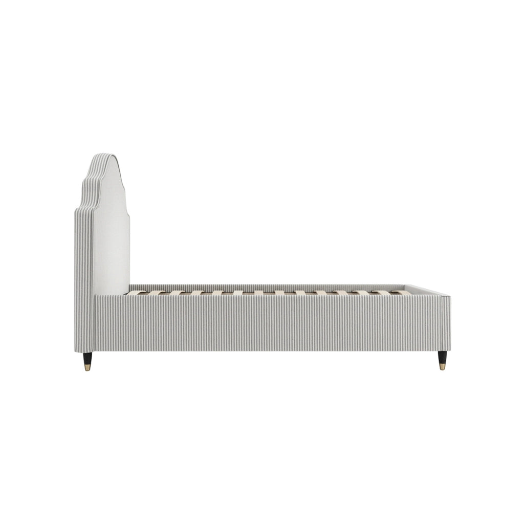 Monterey 3FT Grey Thin Stripe Single Bed