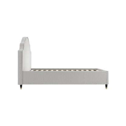 Monterey 3FT Grey Thin Stripe Single Bed