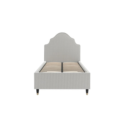 Monterey 3FT Grey Thin Stripe Single Bed