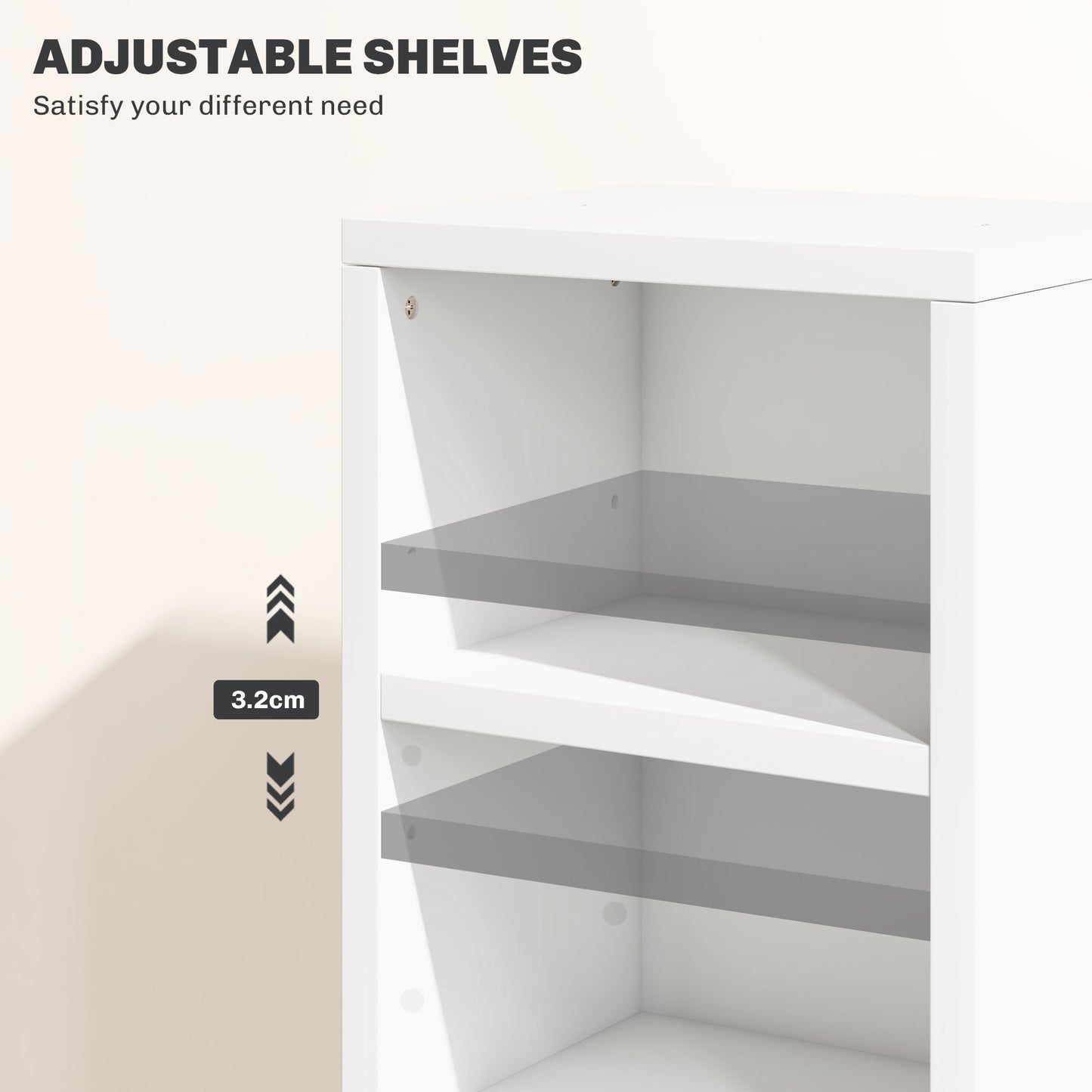 Lora Fana High Gloss White Set Of 2 CD Storage Units With 102 Disc Capacity