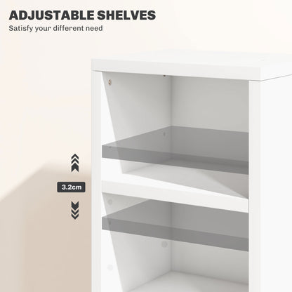 Lora Fana High Gloss White Set Of 2 CD Storage Units With 102 Disc Capacity