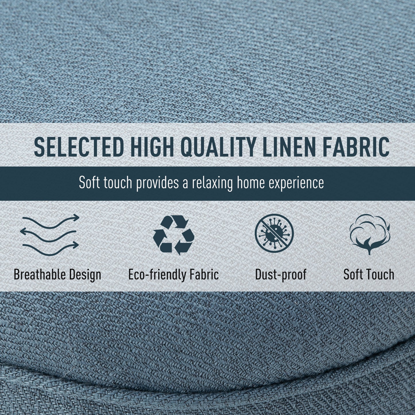 Sese Vera Fabric Blue Tub Style Accent Chair With Pillow And Solid Wood Legs
