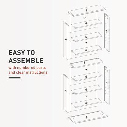 Talasa Wood White CD Storage Unit With 360 Disc Capacity