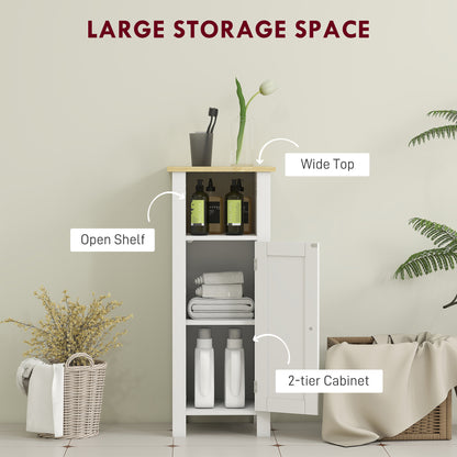 Redove Vama Compact Slim Bathroom Storage Unit With OFauxn Shelving And Adjustable Interior White 32 x 30 x 80 cm