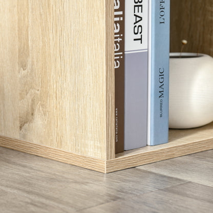 Nafino Ledi Wood Oak Effect 6 Cube Storage Bookcase
