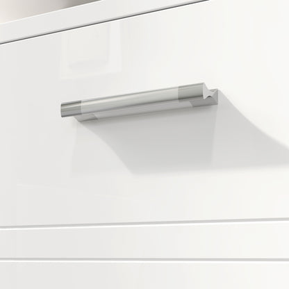 Letake Vaka High Gloss White Under Sink Vanity Cupboard With Adjustable Internal Shelving