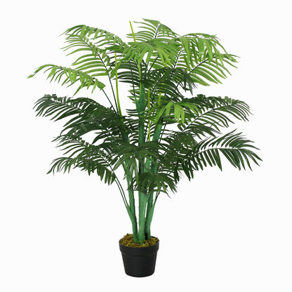Vavi Artificial Green Palm Style Tree In Nursery Pot For Home And Office Styling