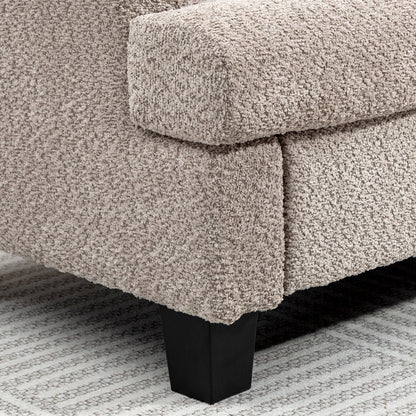 Bana Cream Chenille 2 Seater Sofa With Soft Texture
