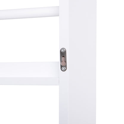 Vivi Wood White Slim Wall Mounted Bookshelf With 15cm Depth