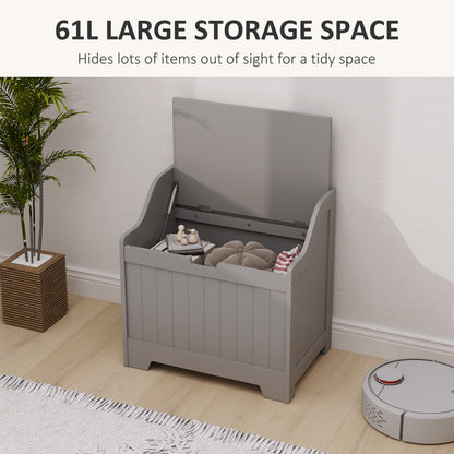 Ralofa Grey Home Storage Chest With 61 Litre Capacity