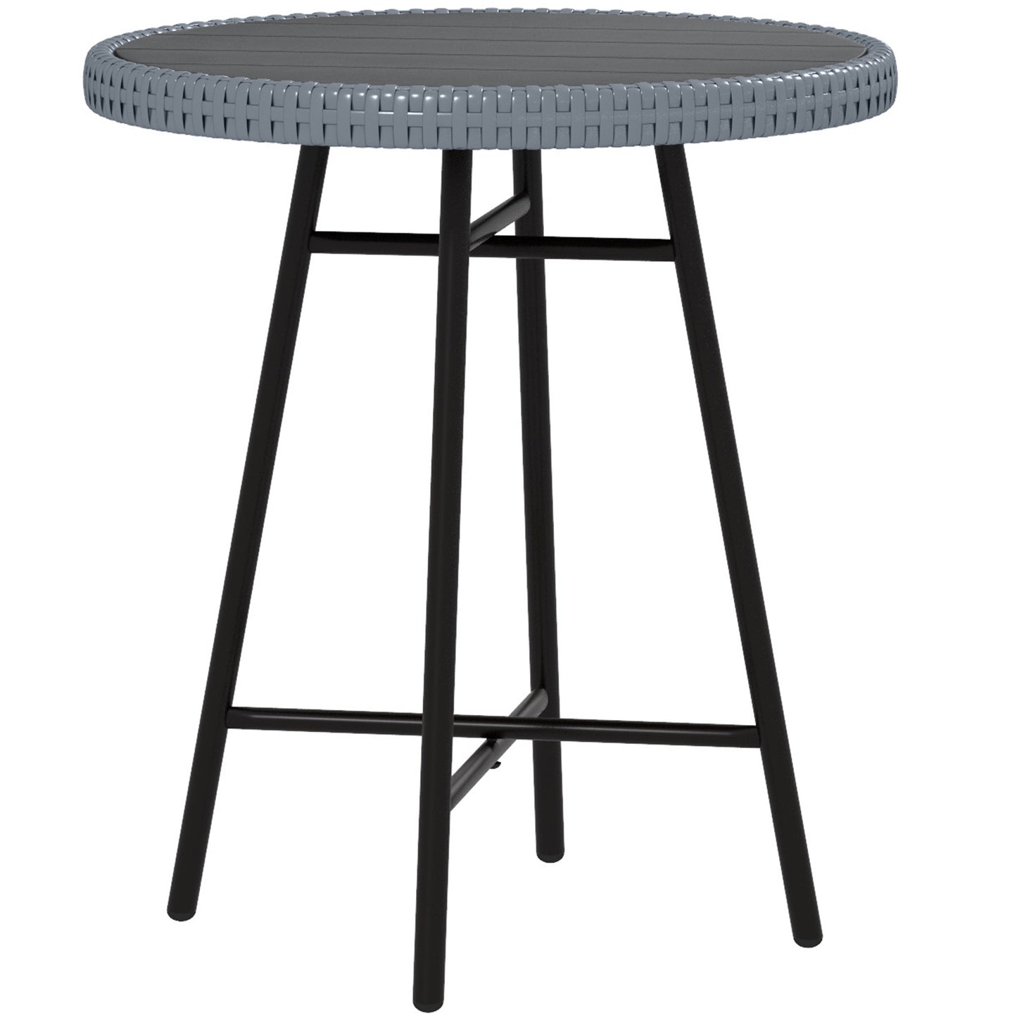 Eldoyo Grey Rattan Outdoor Garden Bistro Table