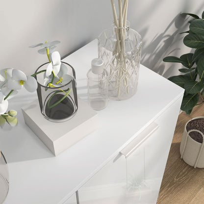 Conoyo Wooden White 5 Shelf Shoe Storage Cupboard