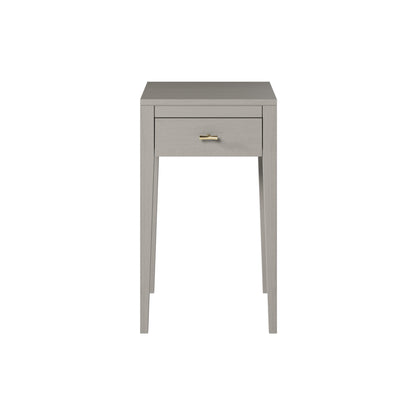 Olinda Mist Grey Wood Grain 1 Drawer Bedside Table