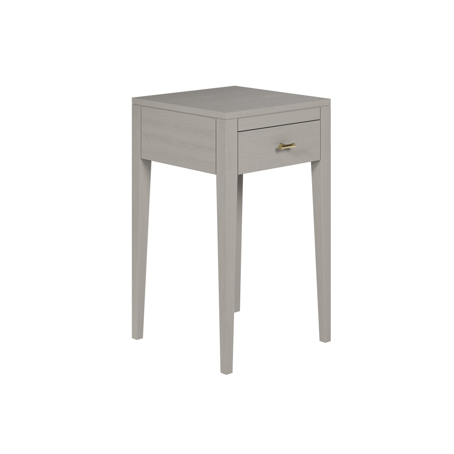 Olinda Mist Grey Wood Grain 1 Drawer Bedside Table