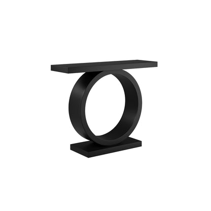 Zelda Black Curved Designers Console Table
