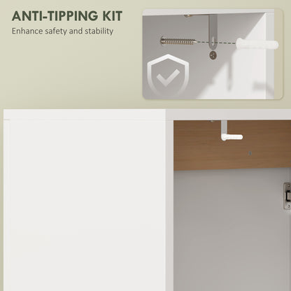 Lahane Under Sink Bathroom Storage Cabinet With Soft Close Doors White