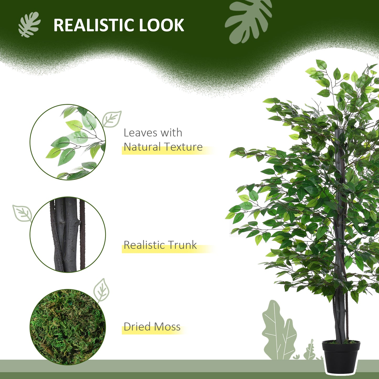 Nito Artificial Rose Style Tree In Purple And White With Decorative Pot