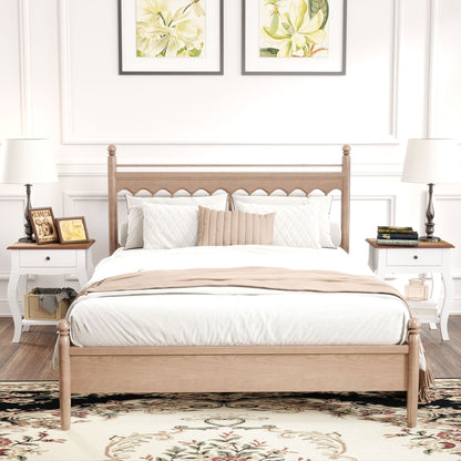 Rifipa White Set Of 2 French Style Bedside Tables With Drawer And Open Shelf