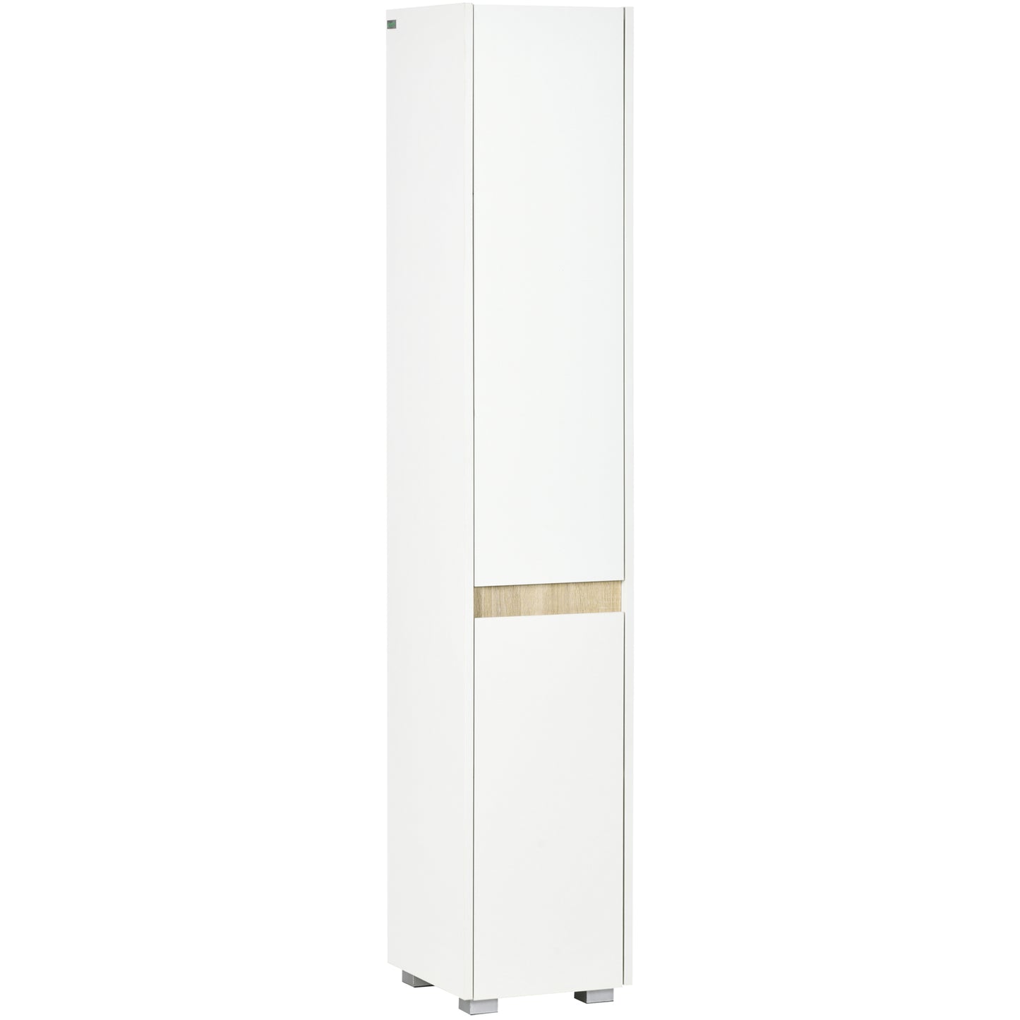 Moka Tall Freestanding Bathroom Cabinet With 5 Tier Adjustable Shelving White