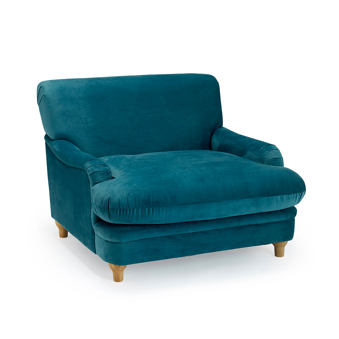 Greystones Peacock Blue Armchair
