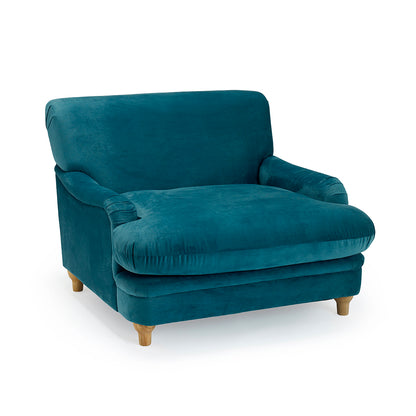 Greystones Peacock Blue Armchair